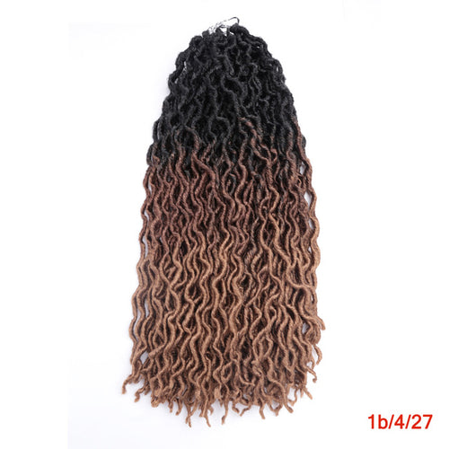 Goddess Faux Locs Crochet Hair Soft Curly Dreadlocks Hair Extensions