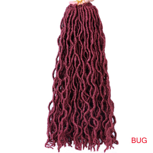 Goddess Faux Locs Crochet Hair Soft Curly Dreadlocks Hair Extensions