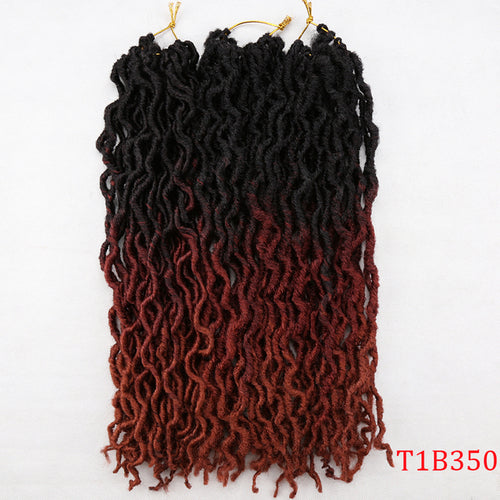 Goddess Faux Locs Crochet Hair Soft Curly Dreadlocks Hair Extensions