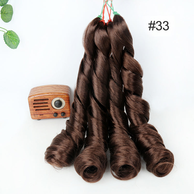 Edalina Yaya Pony French Curl Braid Pre-stretched hot water set 24". 2 bundles And 6 bundle in a pack.