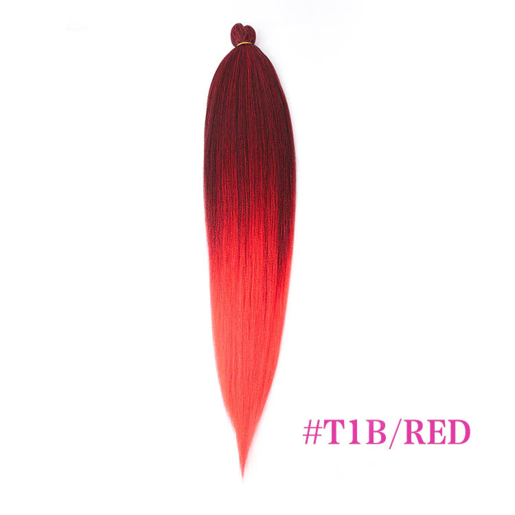 Pre-stretched braiding hair is convenient because it reduces the time and effort required for braiding. The fact that it's itch-free and made from 100% Kanekalon fiber indicates its quality 4 bundles are enough for a headset