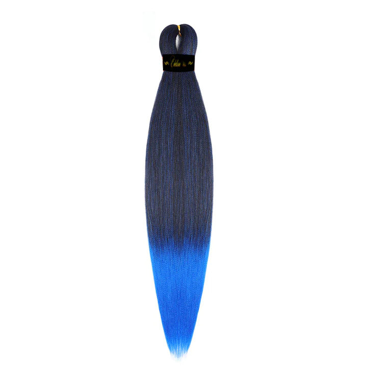 Pre-stretched braiding hair is convenient because it reduces the time and effort required for braiding. The fact that it's itch-free and made from 100% Kanekalon fiber indicates its quality 4 bundles are enough for a headset