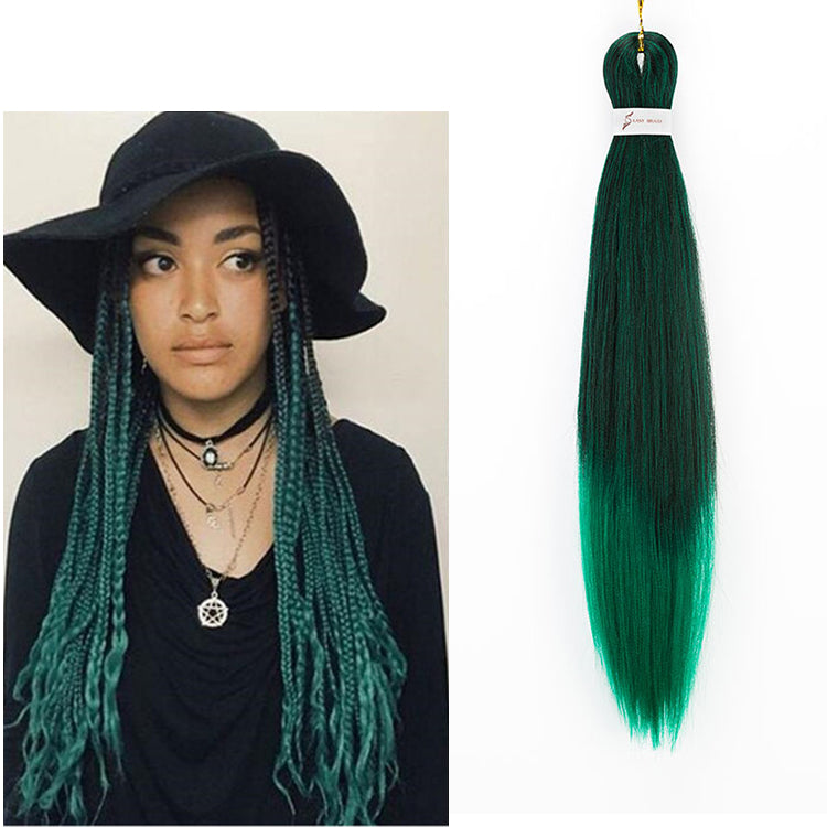 Pre-stretched braiding hair is convenient because it reduces the time and effort required for braiding. The fact that it's itch-free and made from 100% Kanekalon fiber indicates its quality 4 bundles are enough for a headset
