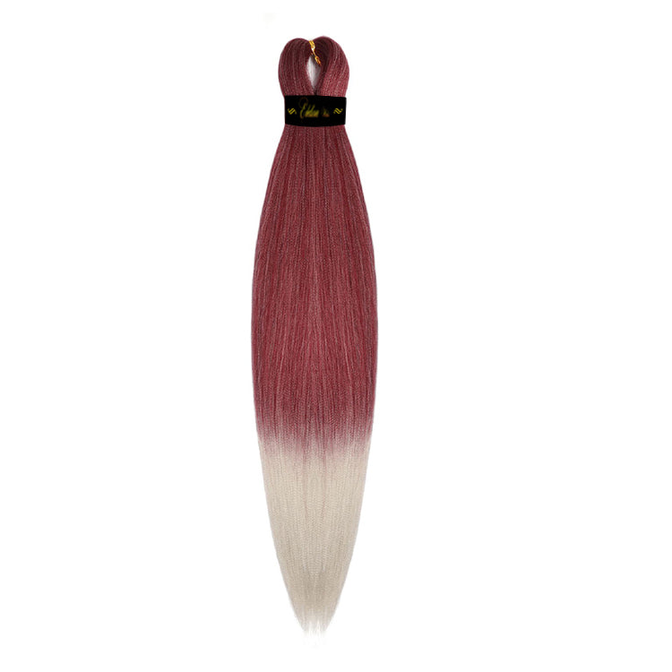 Pre-stretched braiding hair is convenient because it reduces the time and effort required for braiding. The fact that it's itch-free and made from 100% Kanekalon fiber indicates its quality 4 bundles are enough for a headset