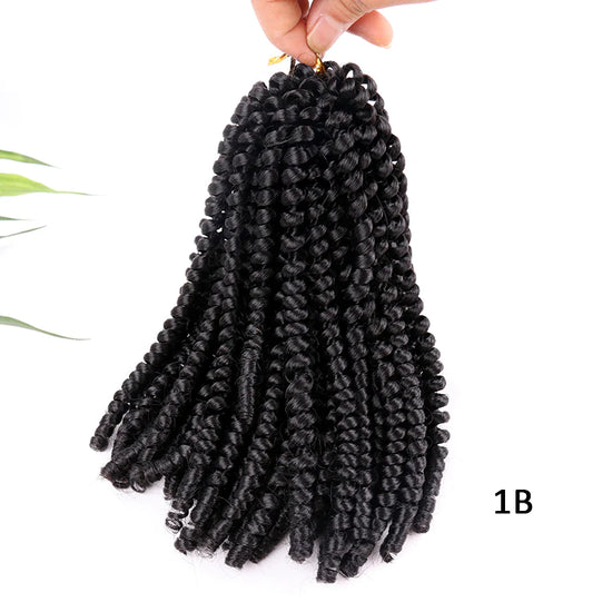 : Edalina Spring Twist Hair Synthetic Fiber Ombre Hair 8inch 110g 30 strands /Pack and 12inch 160g /pack