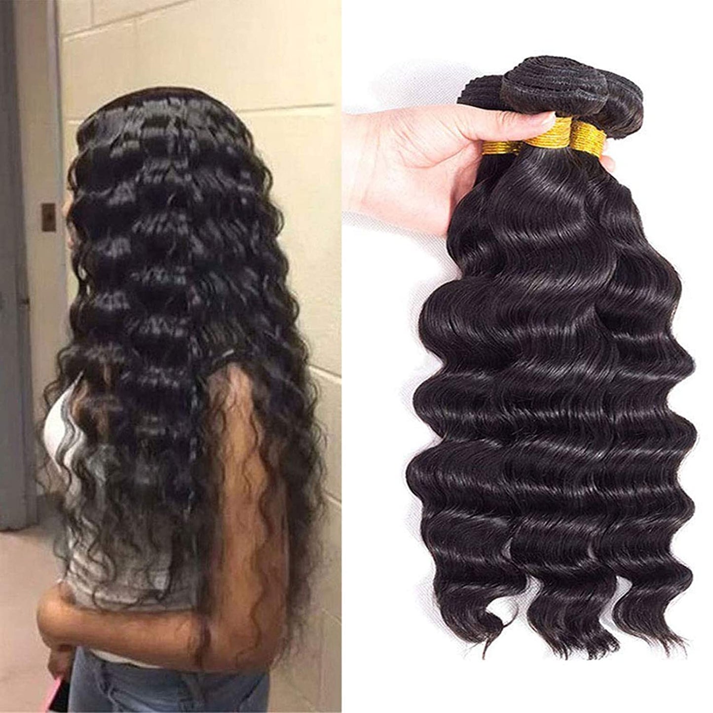 10A Grade 3/4 Bundles Loose Body Wave Brazilian Human Hair