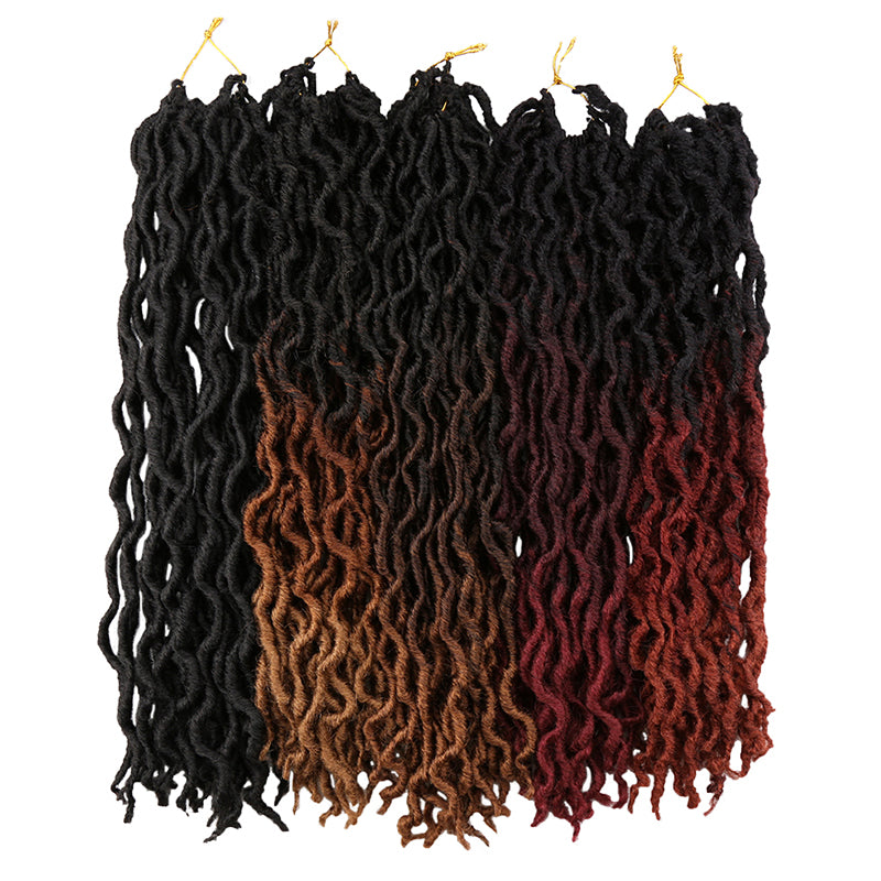 Goddess Faux Locs Crochet Hair Soft Curly Dreadlocks Hair Extensions