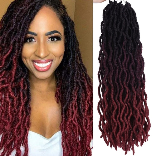 Goddess Faux Locs Crochet Hair | Curly Faux Locs Crochet Hair -