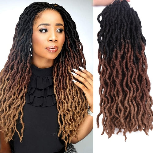 Goddess Faux Locs Crochet Hair | Curly Faux Locs Crochet Hair -
