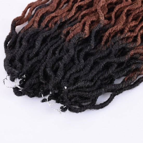 Goddess Faux Locs Crochet Hair | Curly Faux Locs Crochet Hair -