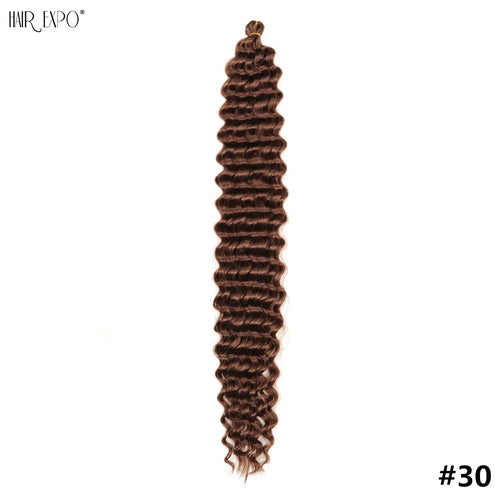 22-30"Deep Wave Twist Crochet Hair Synthetic Deep Twist Braiding Hair