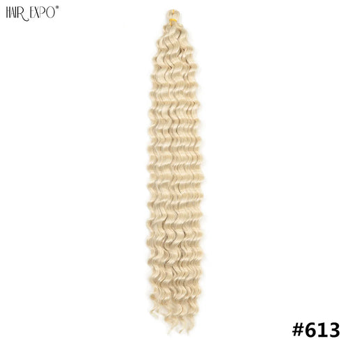 22-30"Deep Wave Twist Crochet Hair Synthetic Deep Twist Braiding Hair