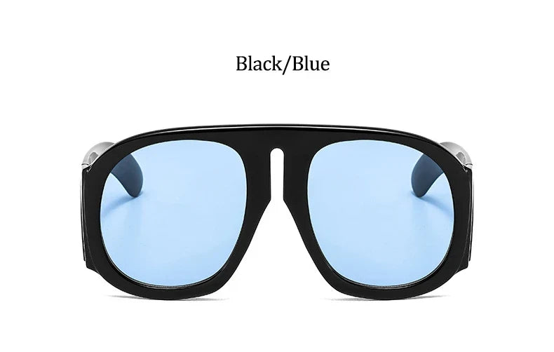 Gradient lens pilot Women sunglasses Oversized fashion Brand Big frame Transparent sunglasses Woman 2021 clear shades eyewear