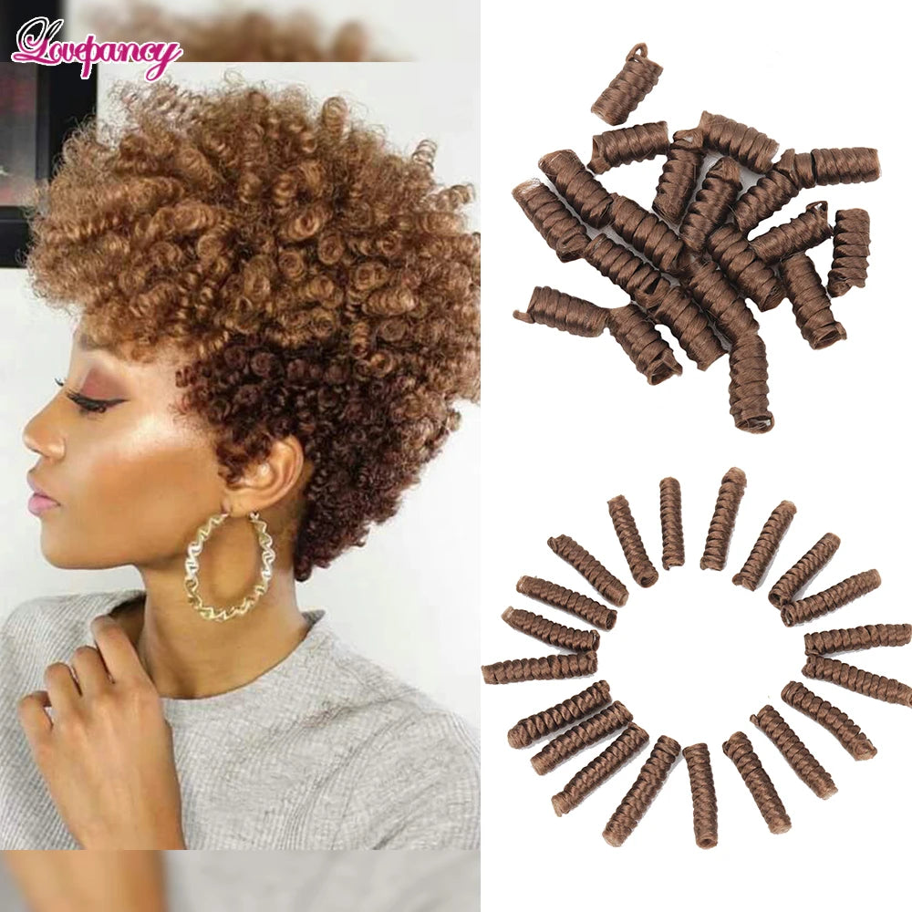 Lovepancy 3 Packs Saniya Synthetic Jamaican Bounce Twist Ombre Curl Crochet Braid