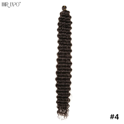 22-30"Deep Wave Twist Crochet Hair Synthetic Deep Twist Braiding Hair