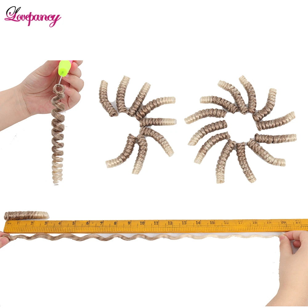 Lovepancy 3 Packs Saniya Synthetic Jamaican Bounce Twist Ombre Curl Crochet Braid