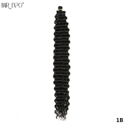 22-30"Deep Wave Twist Crochet Hair Synthetic Deep Twist Braiding Hair