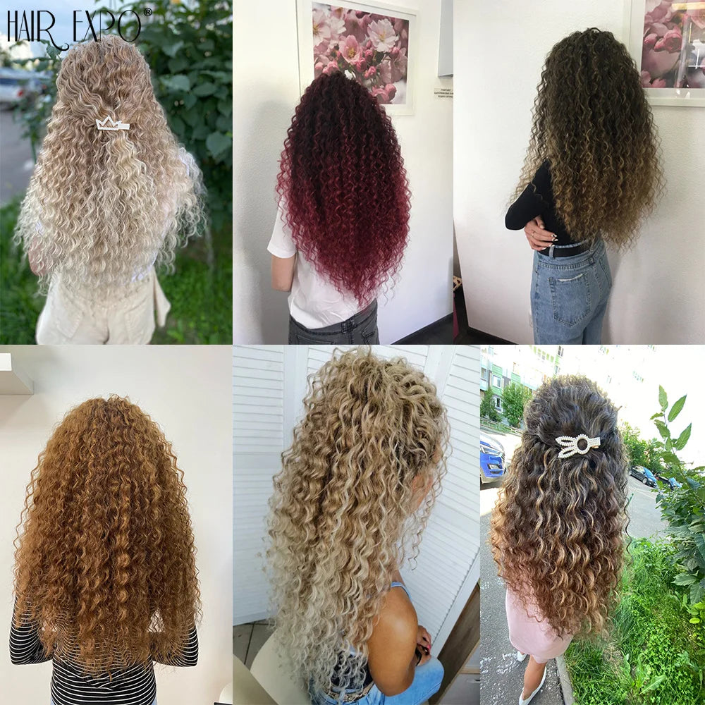 22-30"Deep Wave Twist Crochet Hair Synthetic Deep Twist Braiding Hair