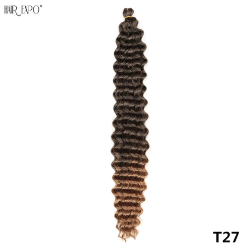 22-30"Deep Wave Twist Crochet Hair Synthetic Deep Twist Braiding Hair