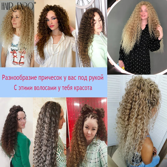 22-30"Deep Wave Twist Crochet Hair Synthetic Deep Twist Braiding Hair