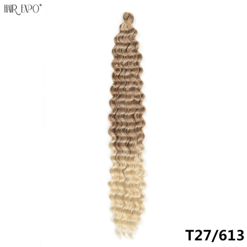22-30"Deep Wave Twist Crochet Hair Synthetic Deep Twist Braiding Hair