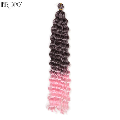 22-30"Deep Wave Twist Crochet Hair Synthetic Deep Twist Braiding Hair