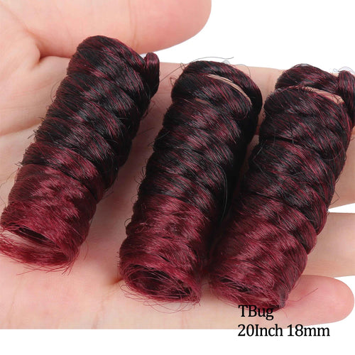 Lovepancy 3 Packs Saniya Synthetic Jamaican Bounce Twist Ombre Curl Crochet Braid