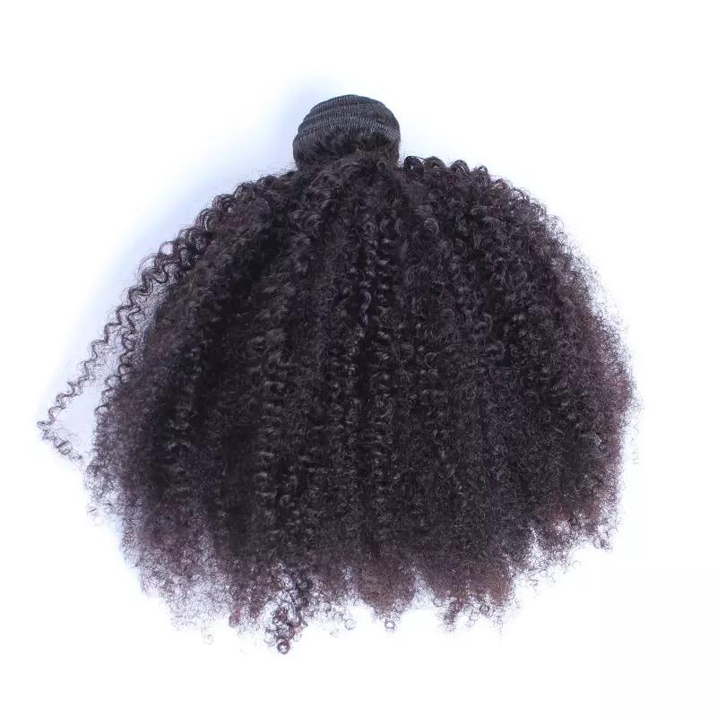 BeuMax 10A Grade 3/4 Afro Kinky Curly Bundles with 4x4 Closure
