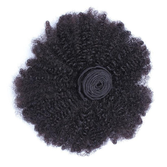 BeuMax 10A Grade 3/4 Afro Kinky Curly Bundles with 4x4 Closure