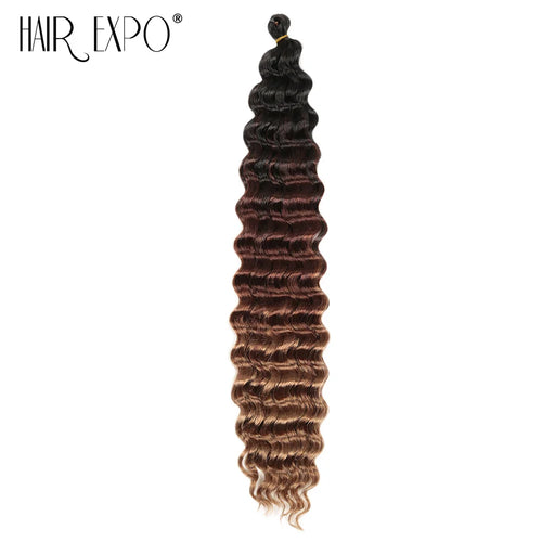 22-30"Deep Wave Twist Crochet Hair Synthetic Deep Twist Braiding Hair