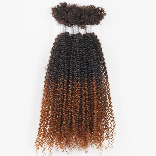 Afro Kinky Bulk 100% Human Hair Kinky 4C Afro Kinky Curly Hair for braiding