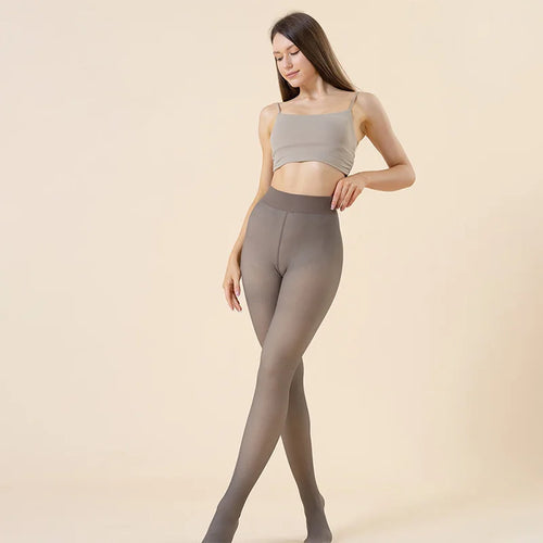 Thick Pantyhose For Women Warm Winter Plus Size High Waist Elastic