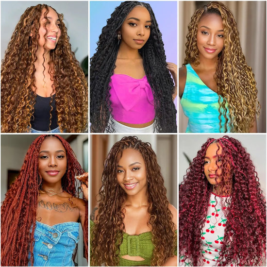 Honey Brown Deep Wave Bulk Human Hair for Braiding 100g  No Weft Boho Braids Brazilian Virgin Human Hair Extensions