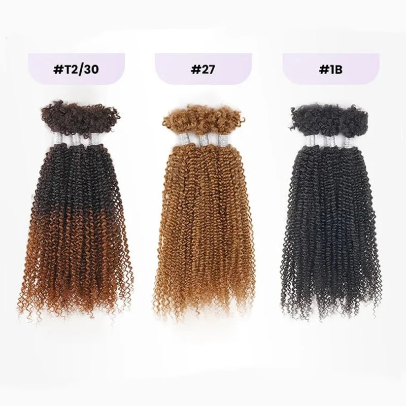 Afro Kinky Bulk 100% Human Hair Kinky 4C Afro Kinky Curly Hair for braiding