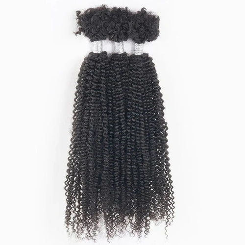 Afro Kinky Bulk 100% Human Hair Kinky 4C Afro Kinky Curly Hair for braiding