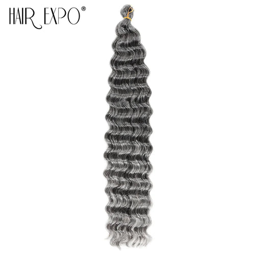 22-30"Deep Wave Twist Crochet Hair Synthetic Deep Twist Braiding Hair