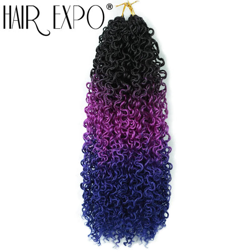 14"Curly Passion Twist Crochet Hair Synthetic Yanky Twist Braiding