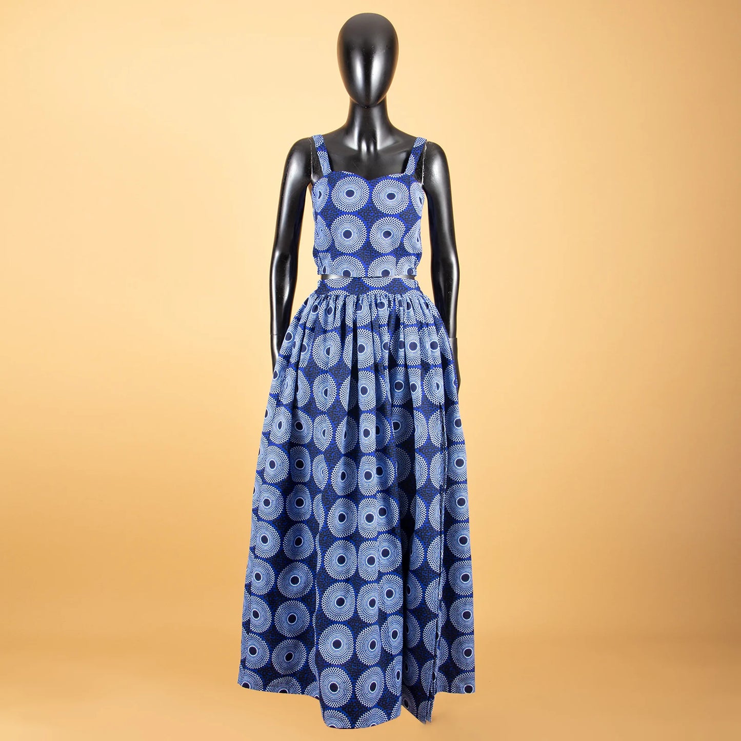 2022 New Fashion Print Dress Waist Women's Ethnic Style Package