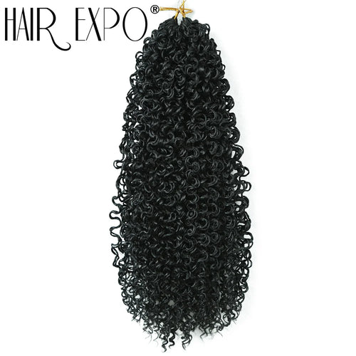 14"Curly Passion Twist Crochet Hair Synthetic Yanky Twist Braiding