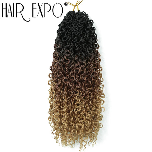 14"Curly Passion Twist Crochet Hair Synthetic Yanky Twist Braiding