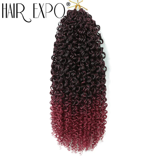 14"Curly Passion Twist Crochet Hair Synthetic Yanky Twist Braiding