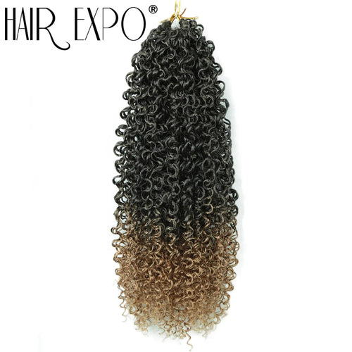 14"Curly Passion Twist Crochet Hair Synthetic Yanky Twist Braiding