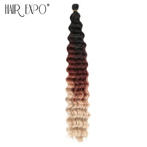 22-30"Deep Wave Twist Crochet Hair Synthetic Deep Twist Braiding Hair