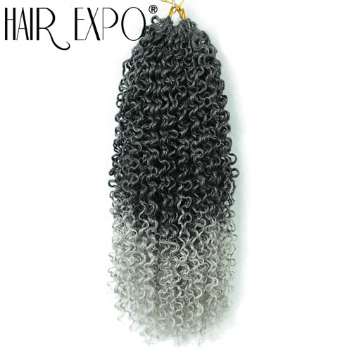 14"Curly Passion Twist Crochet Hair Synthetic Yanky Twist Braiding