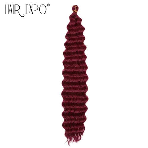 22-30"Deep Wave Twist Crochet Hair Synthetic Deep Twist Braiding Hair