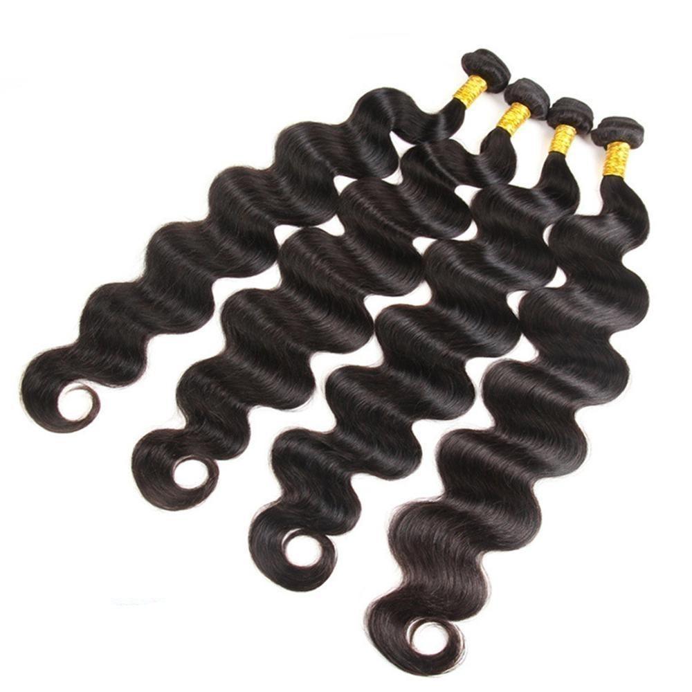 10A Grade 3/4 Body Wave Bundles with 4x4 Closure Brazilian