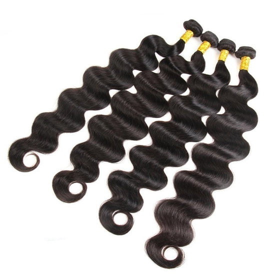 Load image into Gallery viewer, 10A Grade 3/4 Body Wave Bundles with 4x4 Closure Brazilian

