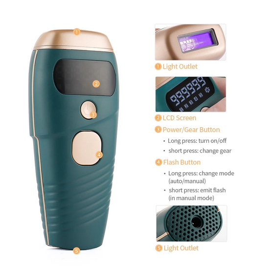Laser Epilator Painless 999999 Flashes Hair Removal Hair Remover