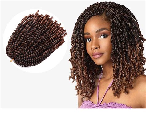: Edalina Spring Twist Hair Synthetic Fiber Ombre Hair 8inch 110g 30 strands /Pack and 12inch 160g /pack
