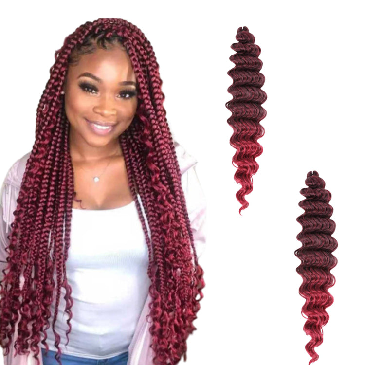 Edalina Pre-Stretched Deep Wave Kanekalon Braiding Hair - 26 Inches